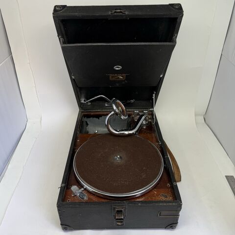 HMV 101 portable wind-up gramophone