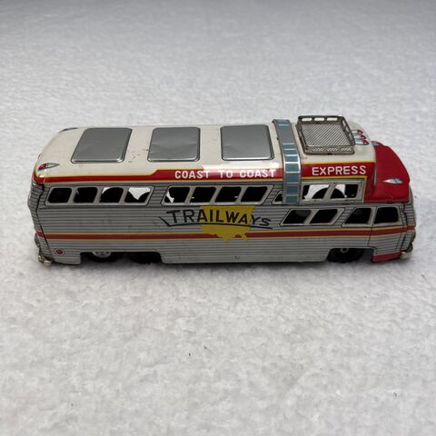 1950s Japanese tin friction bus